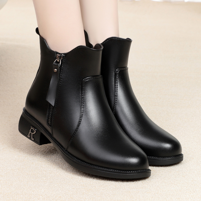 AIYUQI Ankle Boots Women 2024 New Winter Wool Warm Snow Boots Women Large Size Non-slip Mom Boots