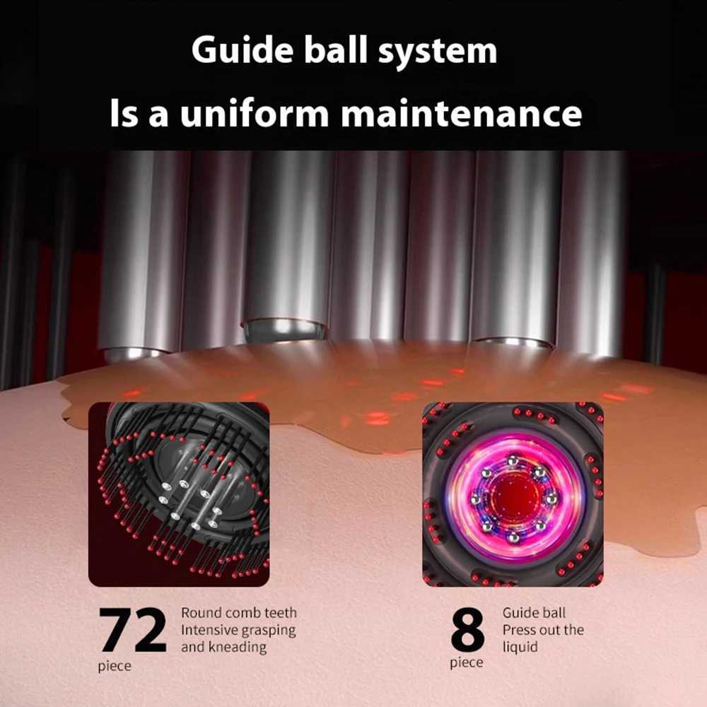 Electric Head Massager Hair Growth Comb Scalp Relax Massager 630nm Red Light Oil Applicator Anti-Hair Loss Hair Care Hairbrush Y240902