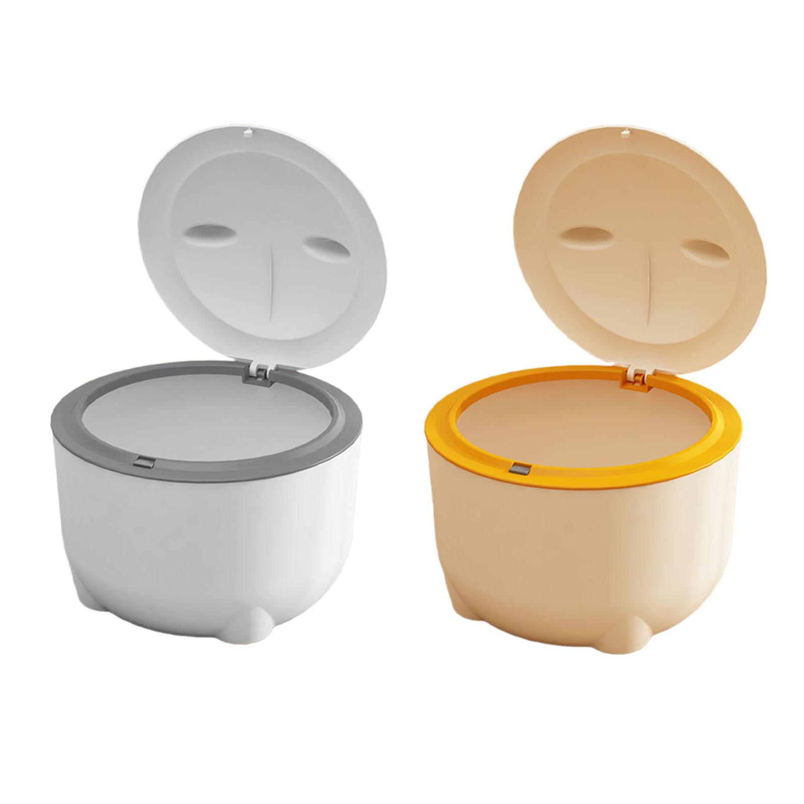 Hooded Cat Litter Bin with Lid Portable Fully Enclosed Cat Toilet Dog Poop Trash Can for Cats Small Animals Pet Accessories