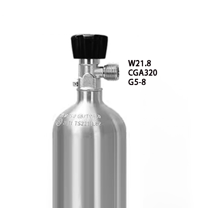 Aquarium gas cylinder valve inflation top needle valve TR21 gas cylinder valve CO2 high-pressure aluminum gas cylinder valve
