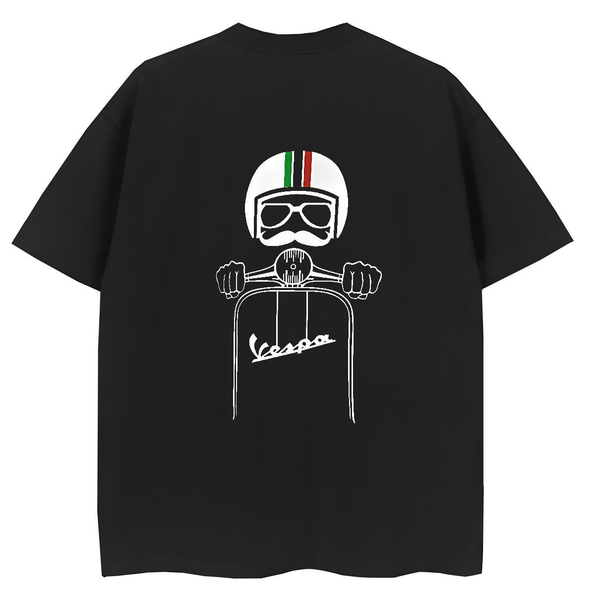 Custom T Shirts Women 230g Cotton O-Neck Short Sleeve Outdoor skull Women Tshirts 5A Cartoon Anime Clothings