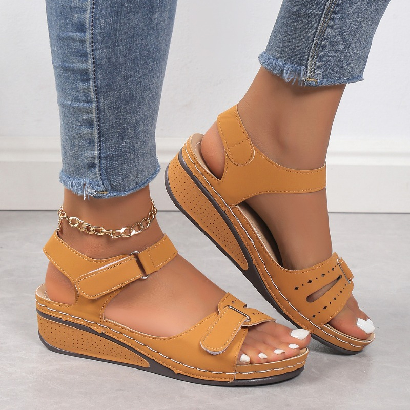 2024 New Sandals Shoes Women Soft Women's Sandals Slip on Open Toe Walking Shoes Slipper Party Footwear