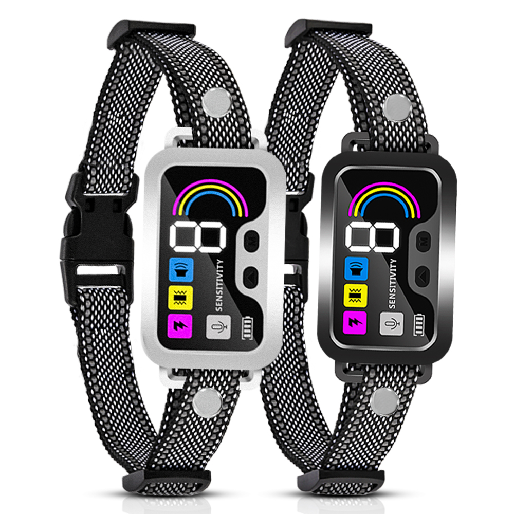 Dog Bark Collar,Rechargeable Smart Barking Collar, Anti Bark Training Collar with Adjustable Sensitivity Beep Vibration Shock