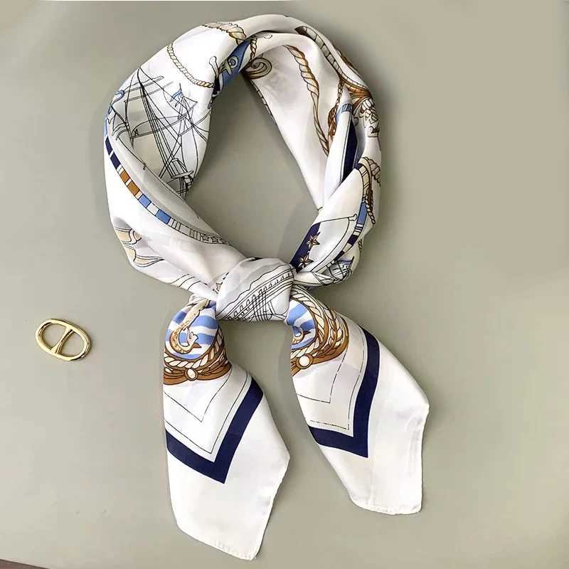 Wen Neck Scarf Silk Satin Kerchief Small Shawl Fashion Hair Fem 70 * 70cm Square Wrap Women with Muffler Foam X250319