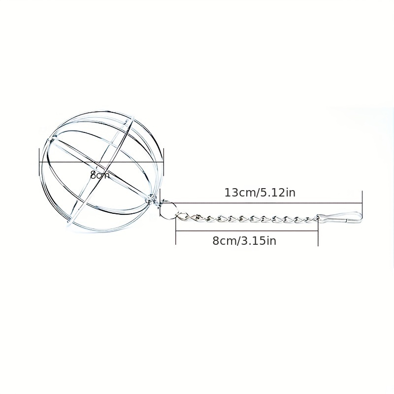 Rabbit Grass Feeder Ball - Stainless Steel Holder for Small Pets - Easy Feeding Tool for Healthy Digestion