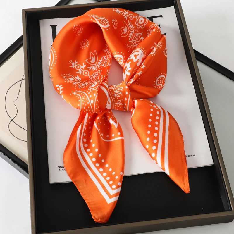 Fashion printed silk hair scarf Wen 2023 spring new elastic floral headband Kerchief Bands Foard Fem scarf X250319