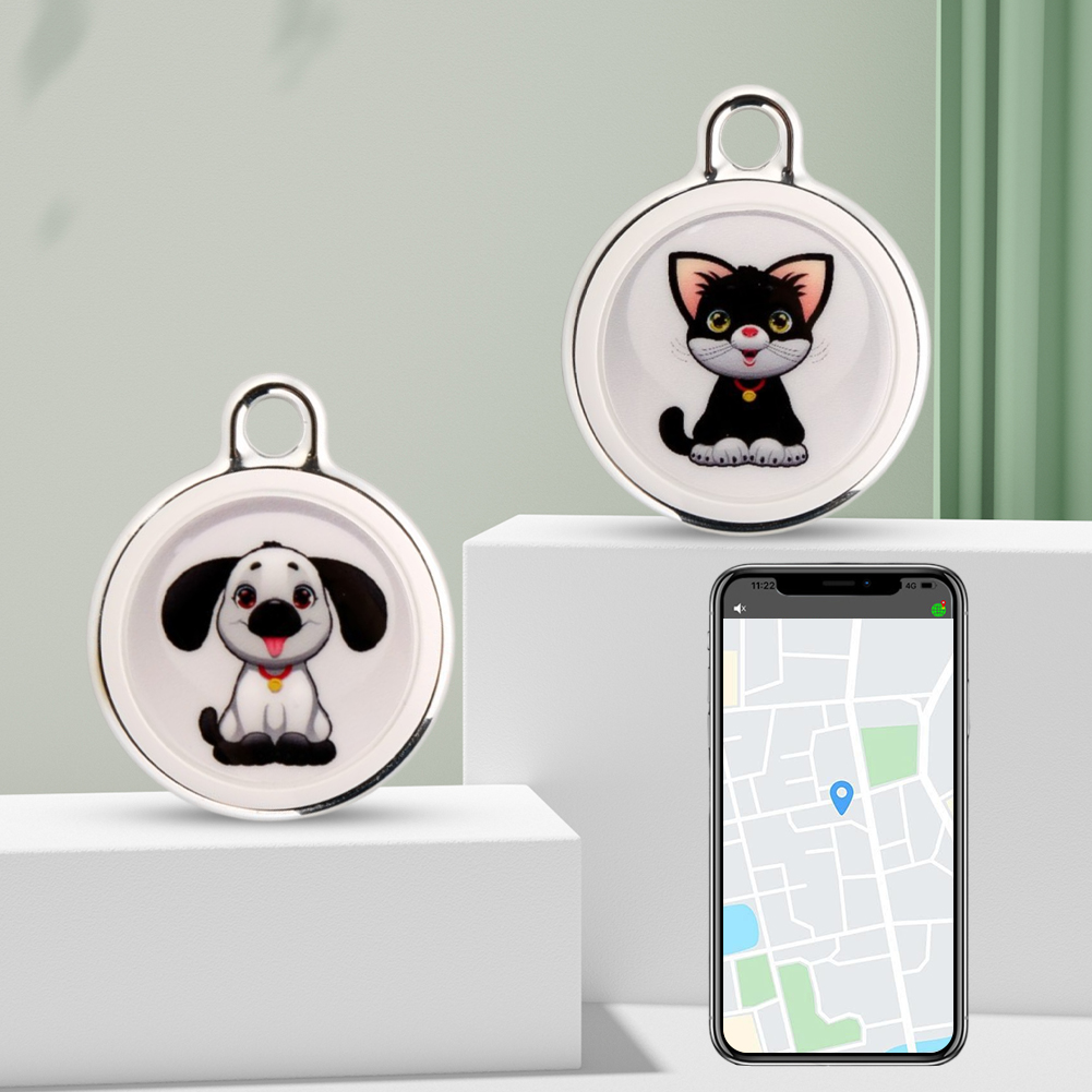 Smart Locator Bluetooth-compatible Real-Time Global Location Tracker Waterproof for Dogs Cats Kids Pets Keychain Wallet Luggage