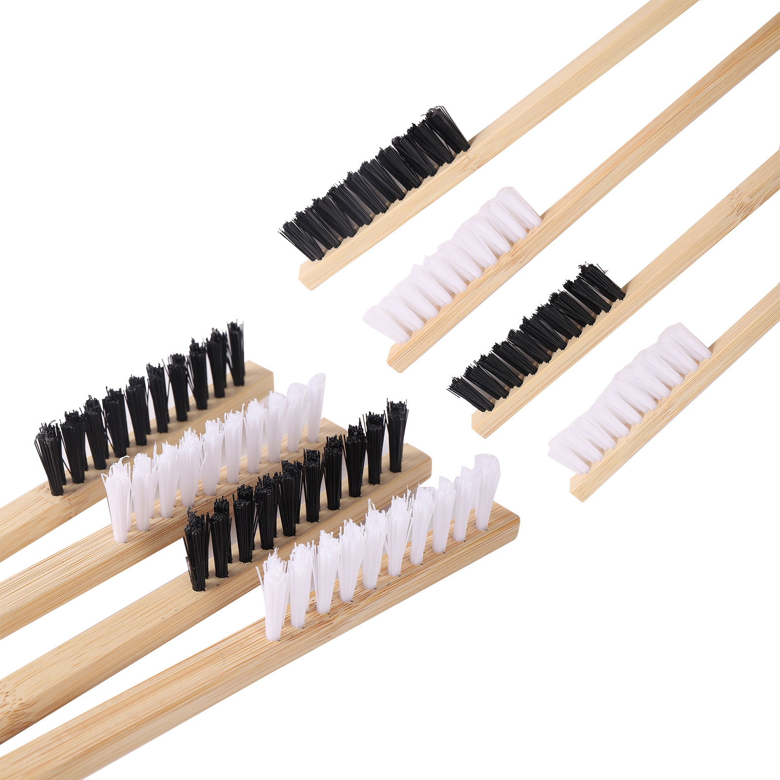 Small Animal Multi-Function Convenient Long Wooden Handle Cage Cleaner Cleaning Parrot Cage Brush Bird Supplies Cleaning Tool