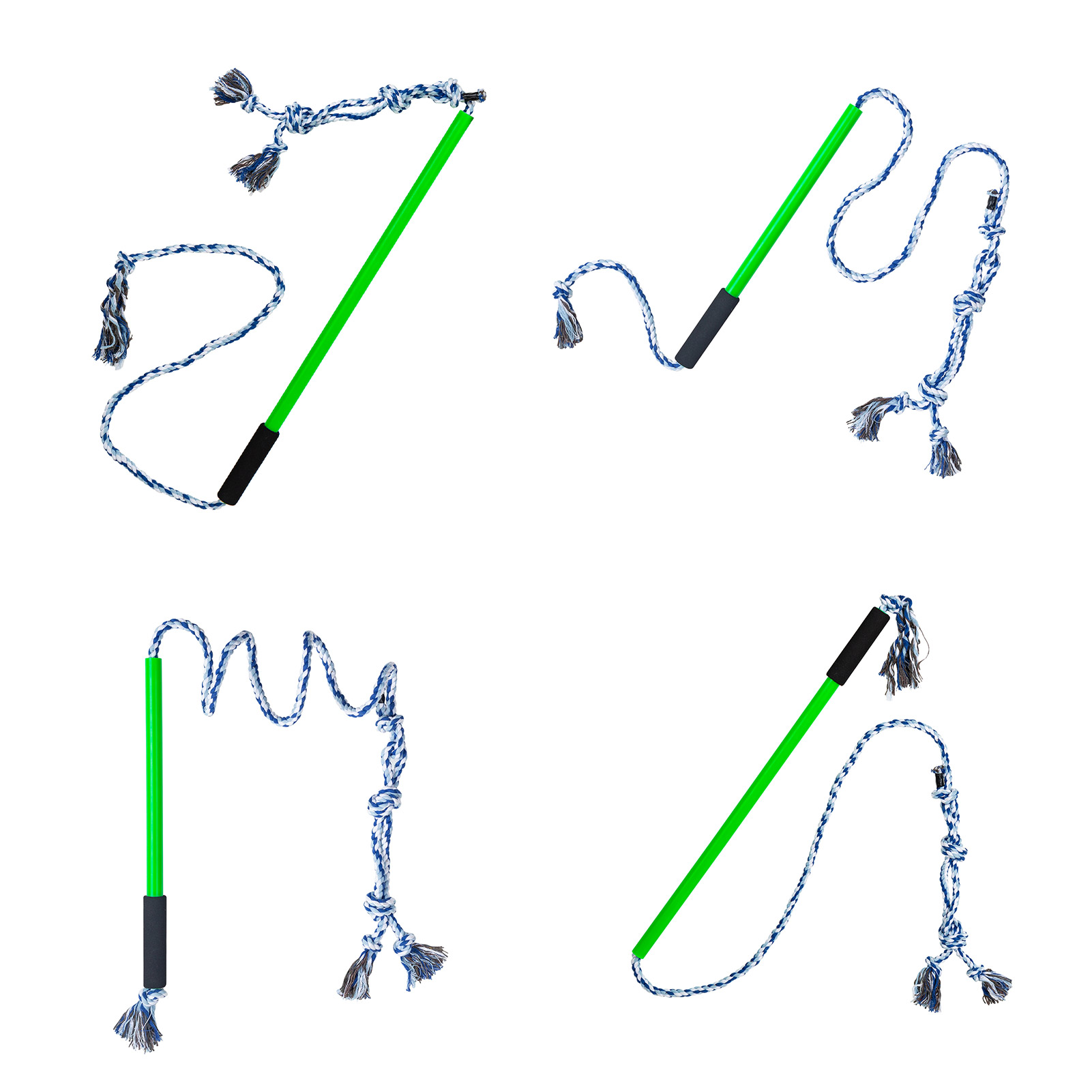 Flirt Pole For Dogs Interactive Flirt Pet Pole Rope Toy With Flexible Rope & Non-slipping Handle Outdoor Toy For Pulling Chasing