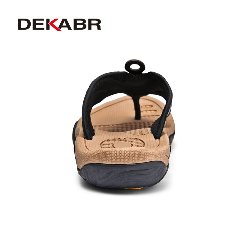 DEKABR Men's Slippers New Summer Beach Shoes Non-Slip Sport Flip Ps Comfort Casual Thong Sandals Outdoor Big New Quality Size 38-45 3Aca