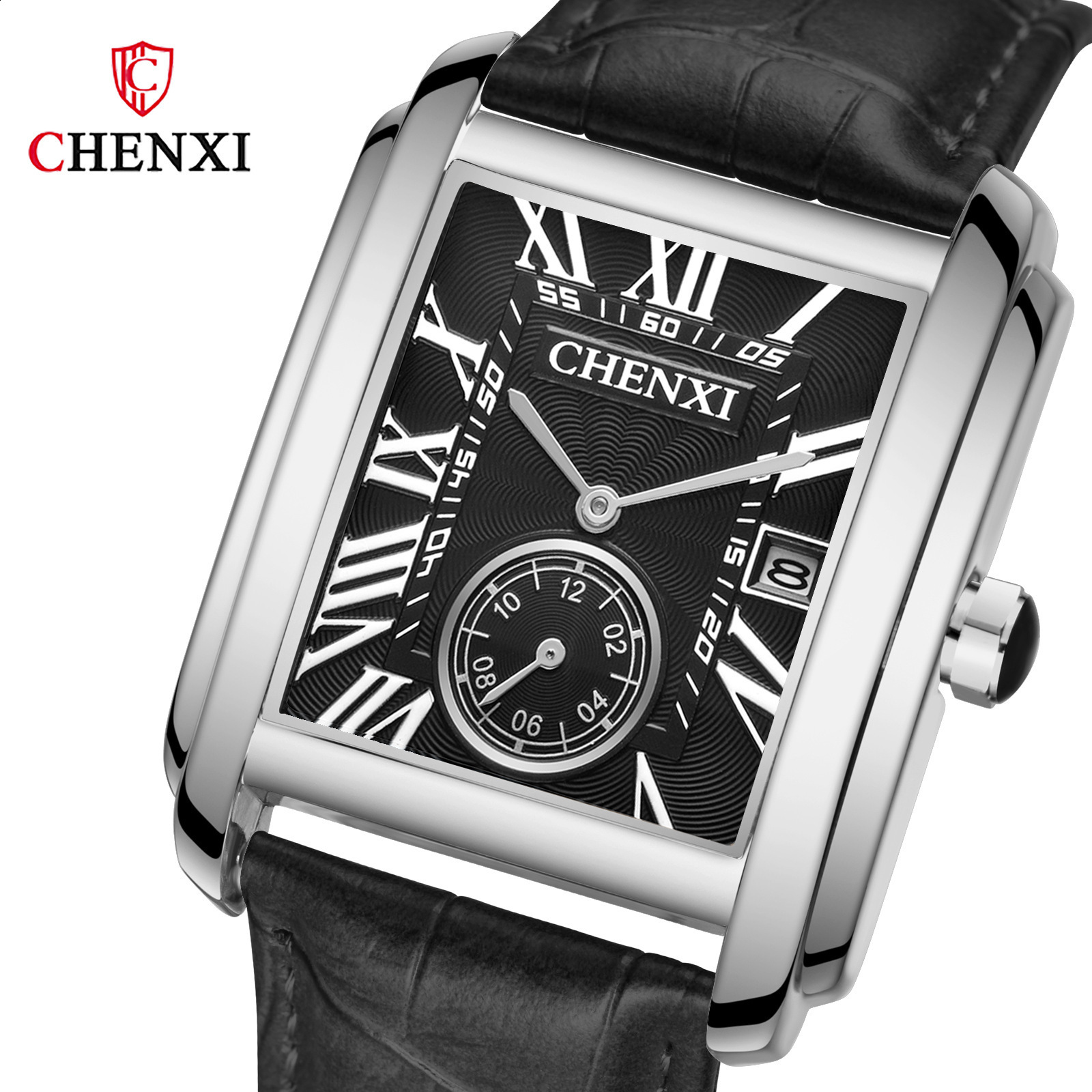 Fashion Lovers Watches Men Women Casual Leather Strap Quartz Watch Elegant Squar Retro Roman Numeral Scale Couple Watch Clock CX200720