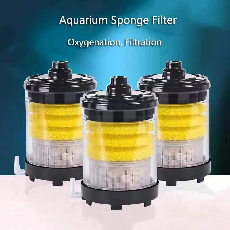 Fish Tank Automatic Feces Suction Machine Oxygen Pump Biochemical Sponge Filtering Feces Aquarium Cleaning Tool Accessories