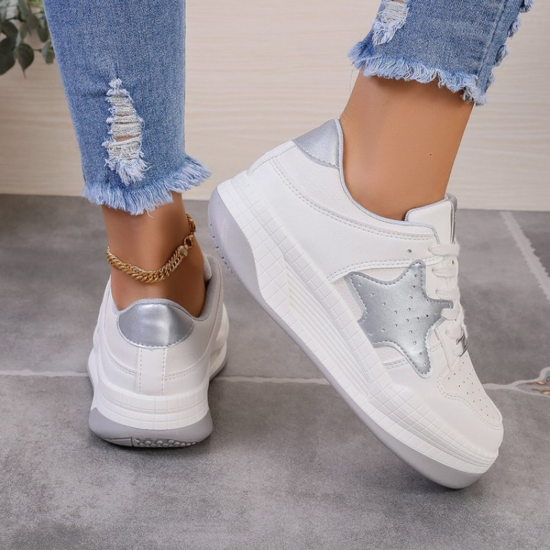 Women 2024 Sneakers Autumn Platform Female Thick Bottom Round Toe Casual Ladies New Designer Lace-Up Running Shoes c316 9f8a