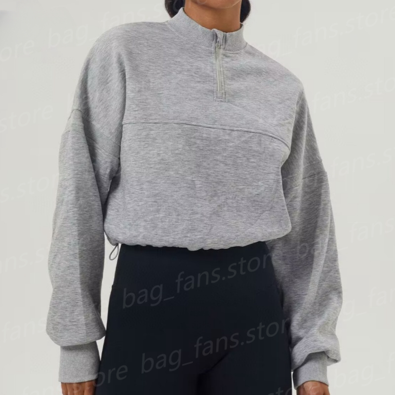 (go off picture not the description) High Quality Designer Hoodies with Round Neck Women's Yoga Top Long Sleeve Autumn Sweatshirts 28831