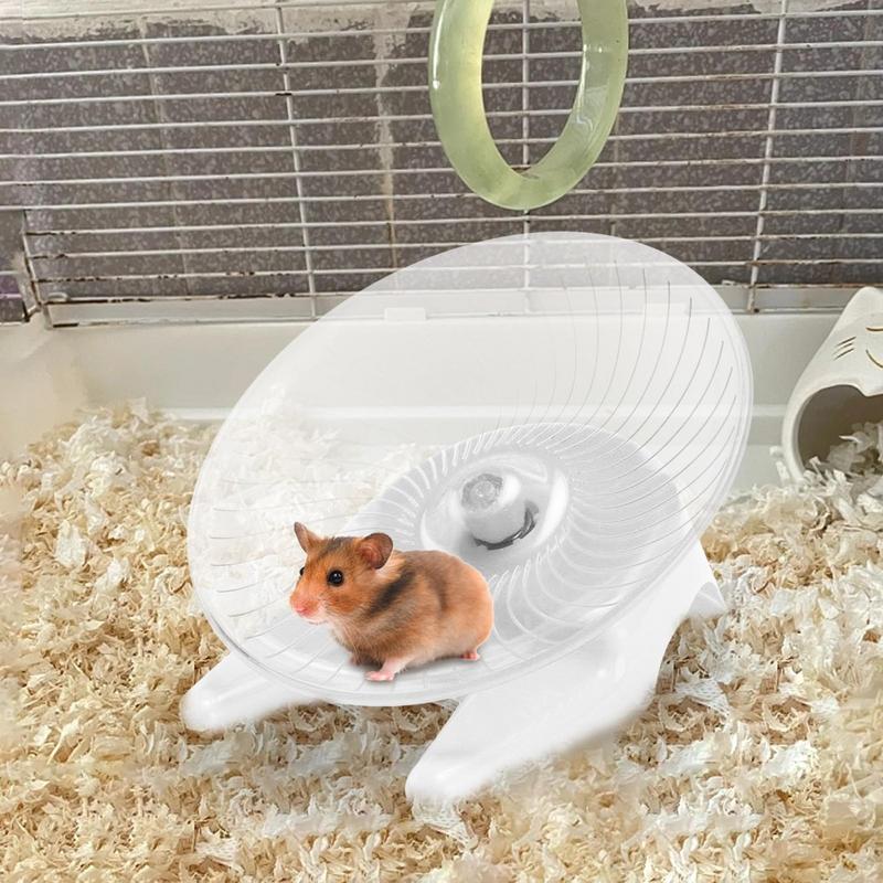 Silent Hamster Wheel Ultra-Quiet Clear Exercising Wheel For Hamsters Animal Habitat Decor For Hamsters Honey Bunny Fat-Tailed