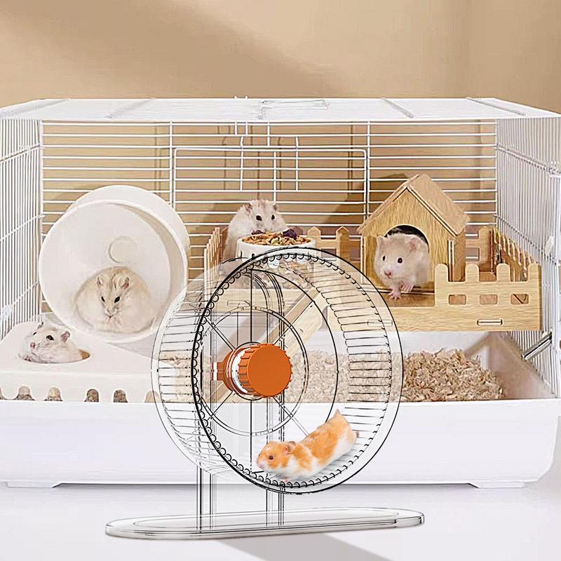Silent Hamster Wheel Hamster Spinner Chinchilla Wheel Height Adjustable Small Animals Running Wheels Cage Accessories For