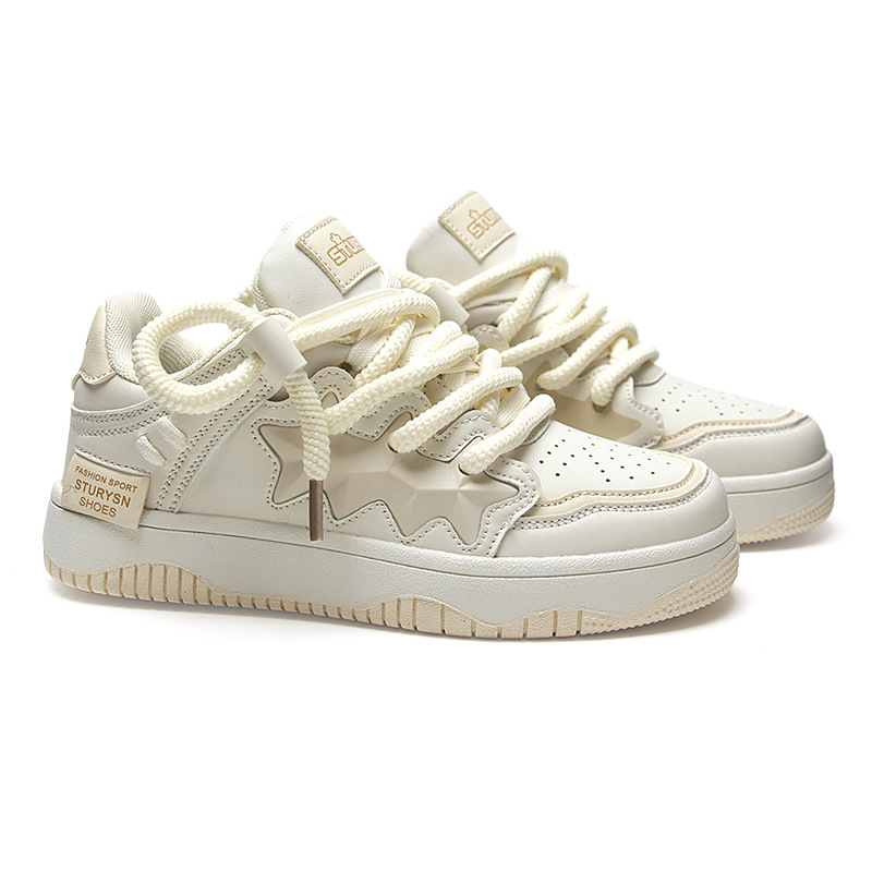 Women's Hong Kong style casual versatile thick soled retro trendy sports shoes 241115