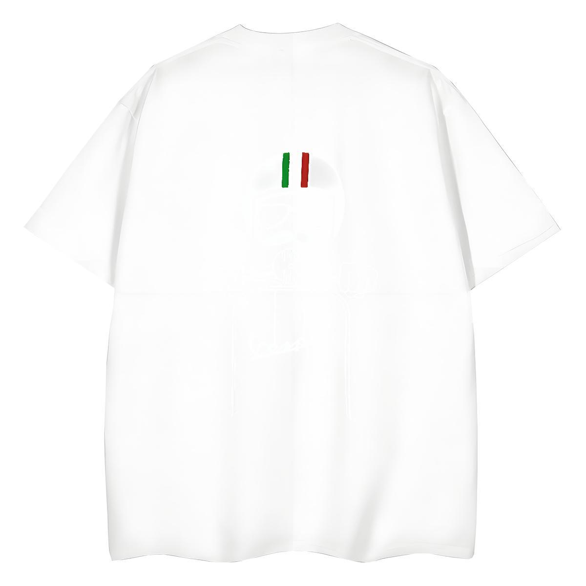 Custom T Shirts Women 230g Cotton O-Neck Short Sleeve Outdoor skull Women Tshirts 5A Cartoon Anime Clothings