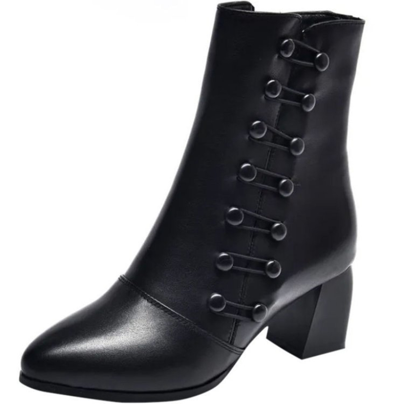 Brand Chunky 2024 New High Heels Shoes designer Sexy Women Ankle Boots Big Size botas mujer