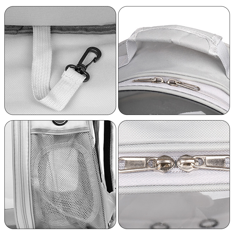 Pet Carrier Backpack Transparent Window Small Animal Puppy Cat Carrying Bag Breathable Outdoor Travel Backpack Pet Supplies