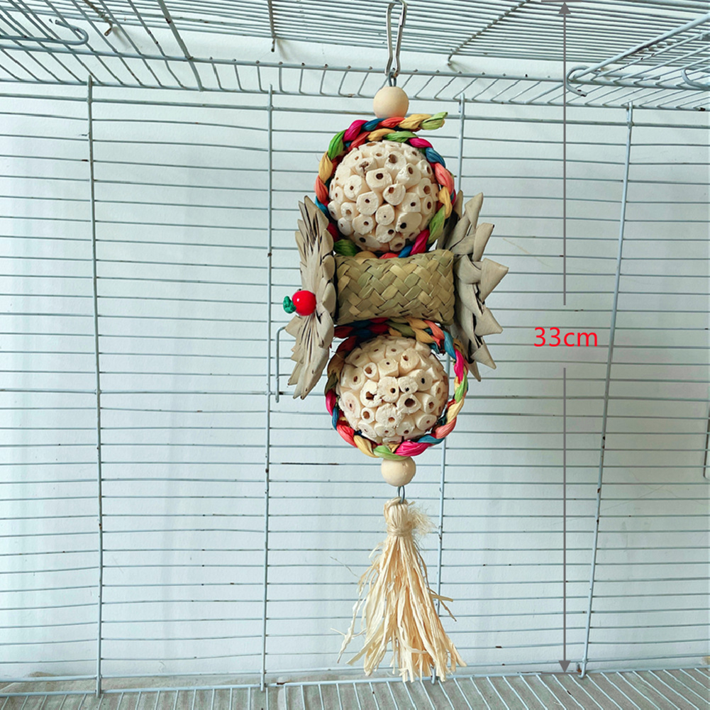 Parrot Toys Bird Chewing Foraging Toys Bird Cage Accessories For Cockatiel Budgies