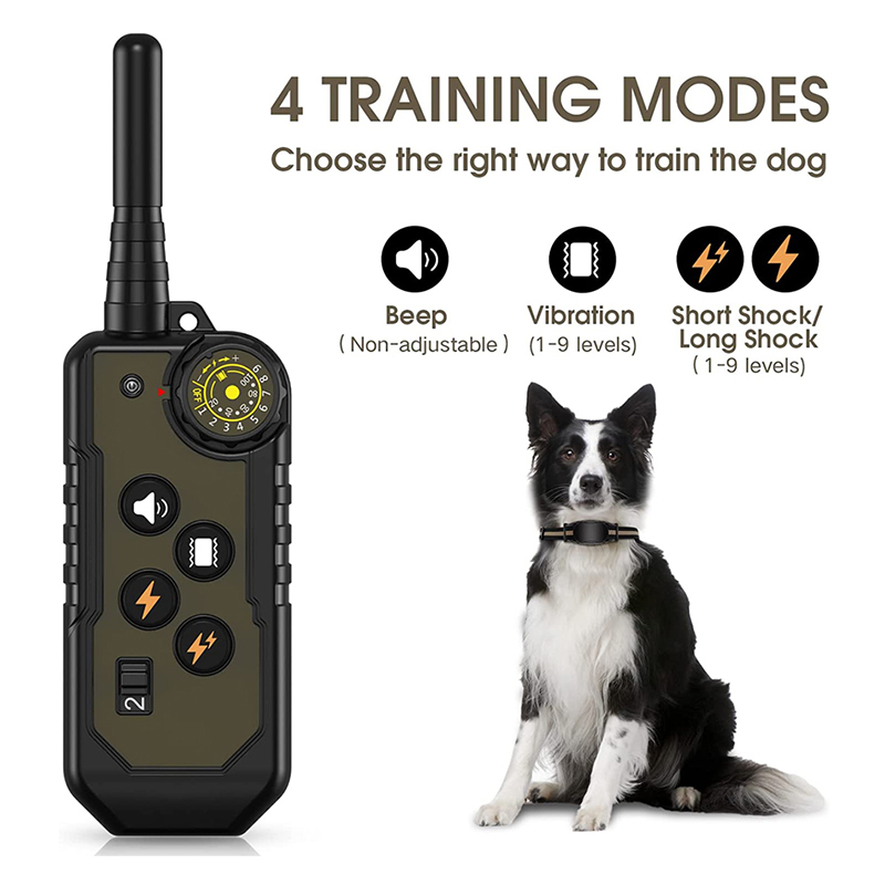 Pet Training Products Rechargeable Rainproof Remote Dog Bark Electric Training Collar Dog Bark Collar