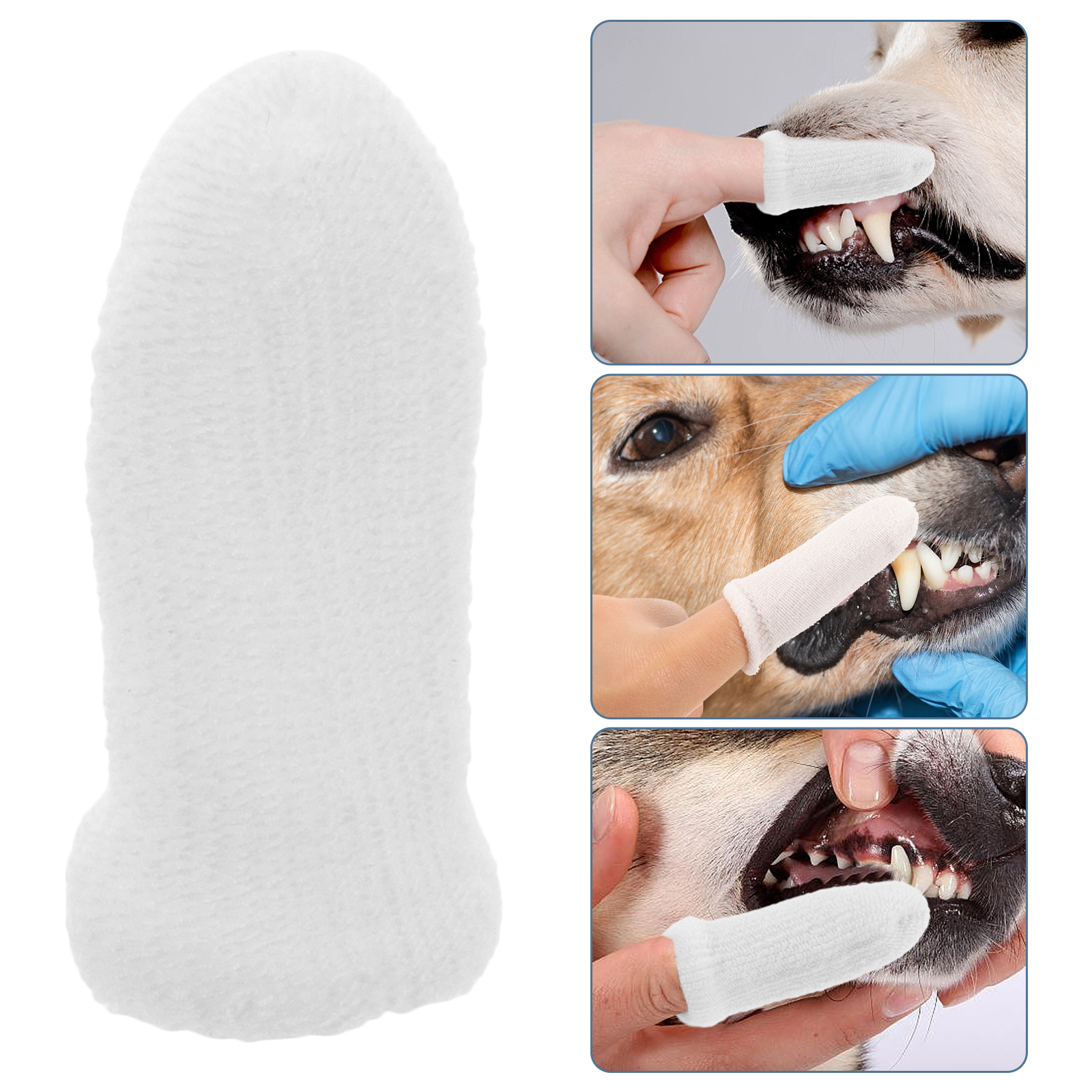 Treats for Dogs Pet Cleaning Finger Cots Puppy Small Toothbrush The Teeth Pads Wet Wipes