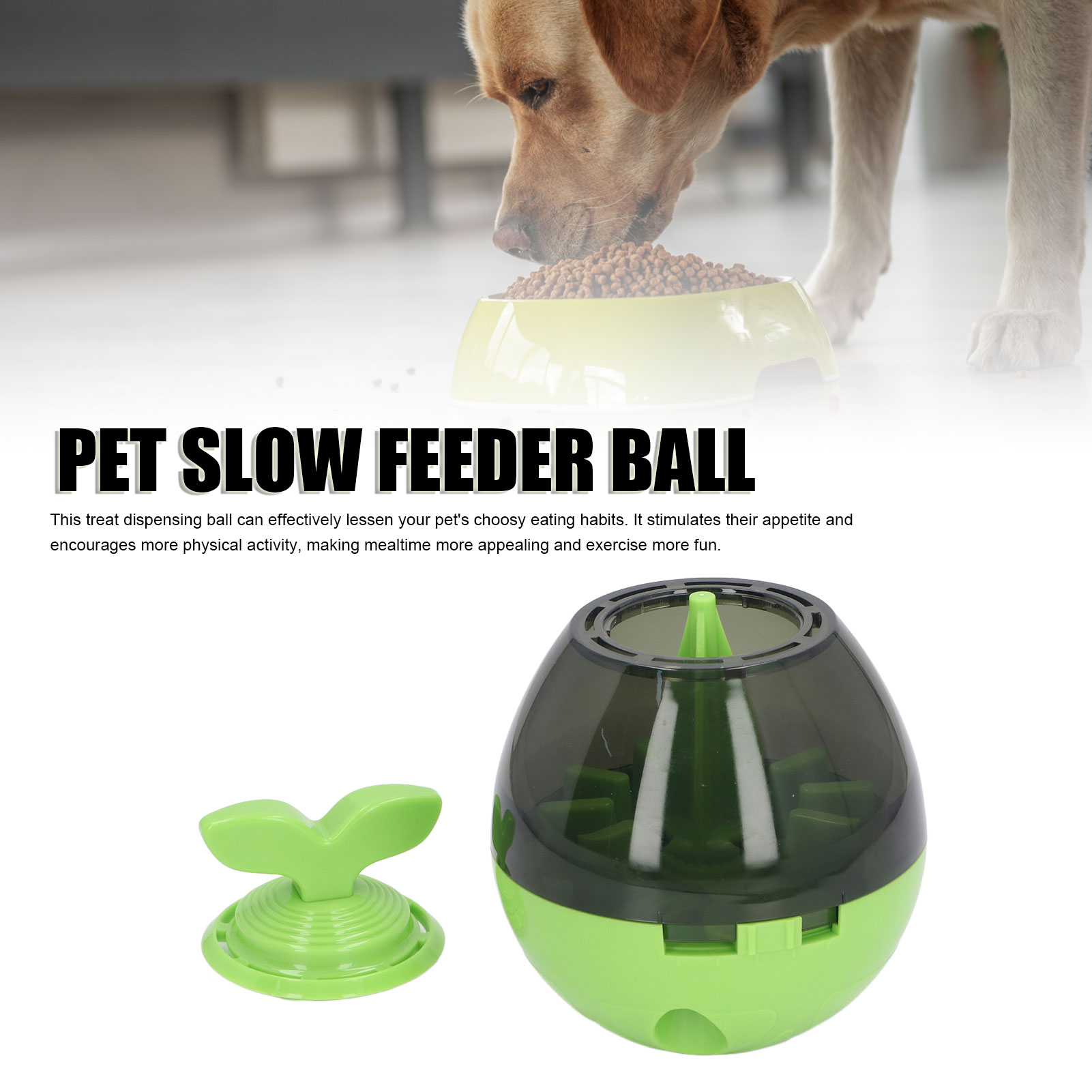 Dog Treat Dispensing Ball, Increases IQ, Interactive Boredom Relief, Reduce Picky Eating, Pet Slow Feeder Ball for Training