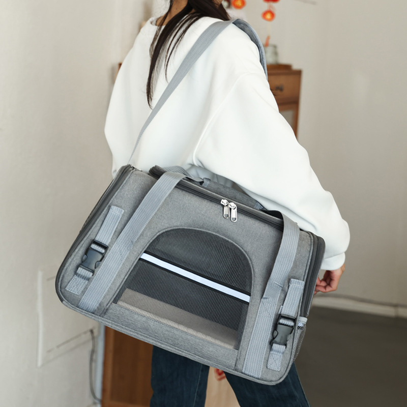 Pet Carriers Backpack Portable Breathable Foldable Shoulder Bag Airline Approved Transport For Small Dogs Cats Outgoing