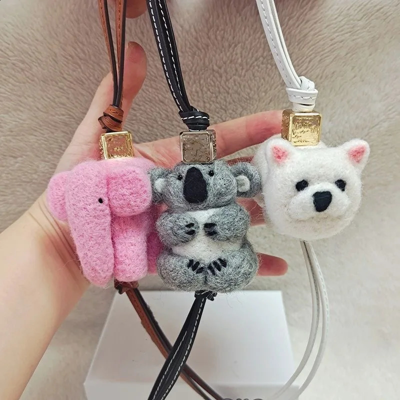 High quality koala panda owl bag pendant felt handmade gift 240902 0aa6 4