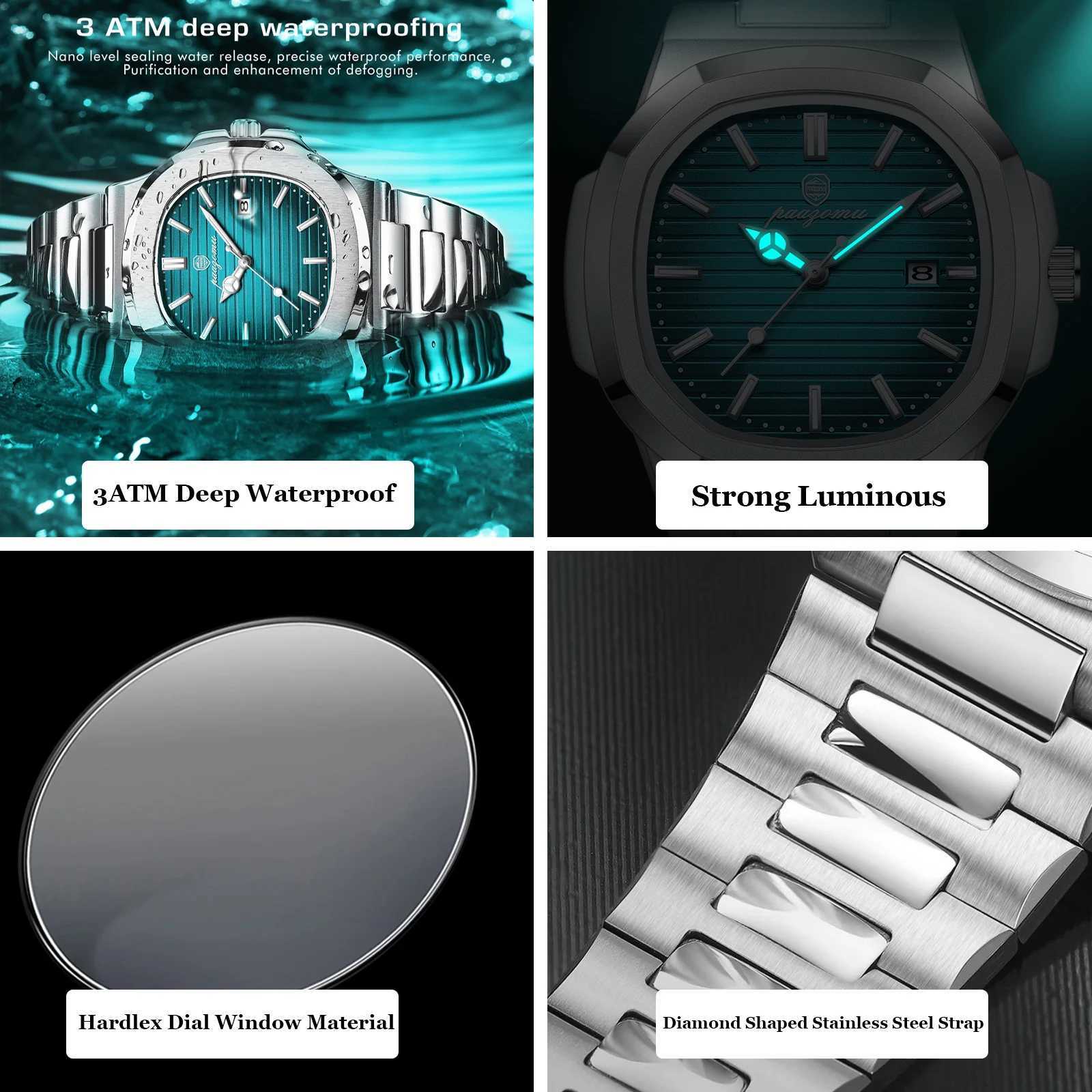 2024 new mens quartz waterproof mens watch Busin mens top luxury mens timing reloj hombre W250104
