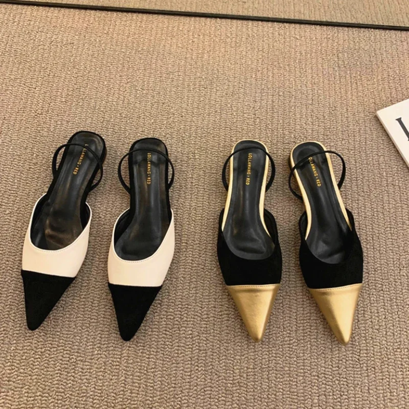 Fashion Summer Pointed Toe Non-slip Buckle Strap Sexy Sandal Chunky Heels Banquet Designer Women Shoes Sandals 14a4 s