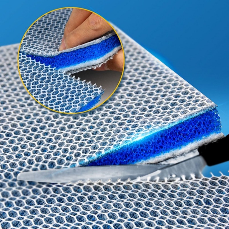 Upgraded 8-Layer No Glue Filter Pads Fish Tank Skimmer koi 8D Aquarium Filter Sponge Media Pond Filter Cotton Accessories