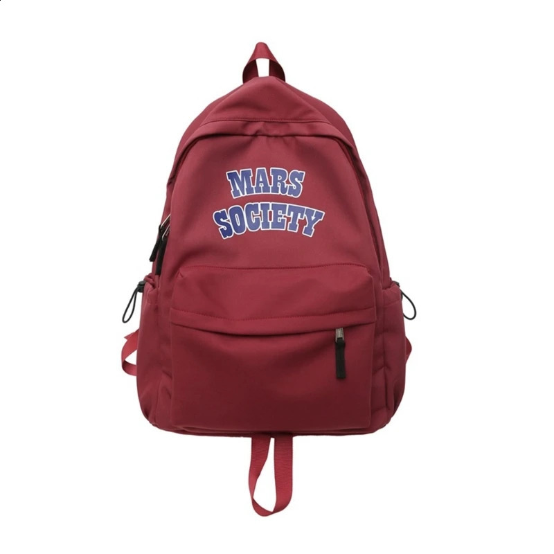 School backpack womens nylon school bag fashionable laptop cool student 240903