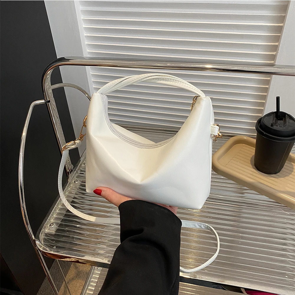 Womens handbag casual PU leather cross body bag white 240903