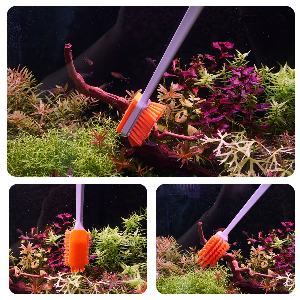 QANVEE Aquarium MK3 Fish Tank Cleaning Brush Algae Removal Cleaners Tool Multifunctional Fishbowl Akvarium Accessory Multi-tool