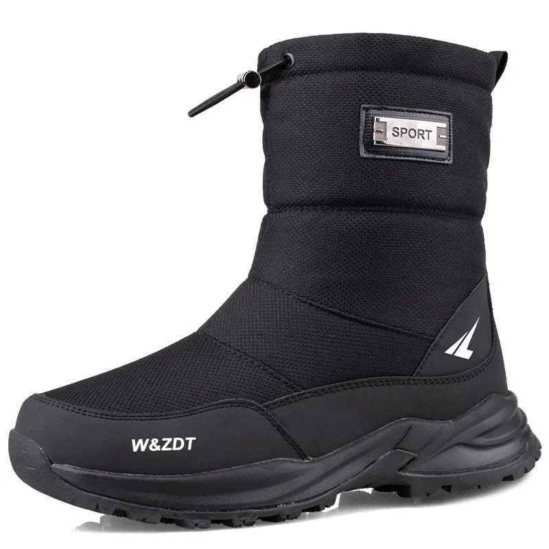 Thick Men fur Shoes Mans Footwear Warm Fur Snow Ankle Botas Hombre Boots For Women Plush New Winter Sneakers444 8ac2