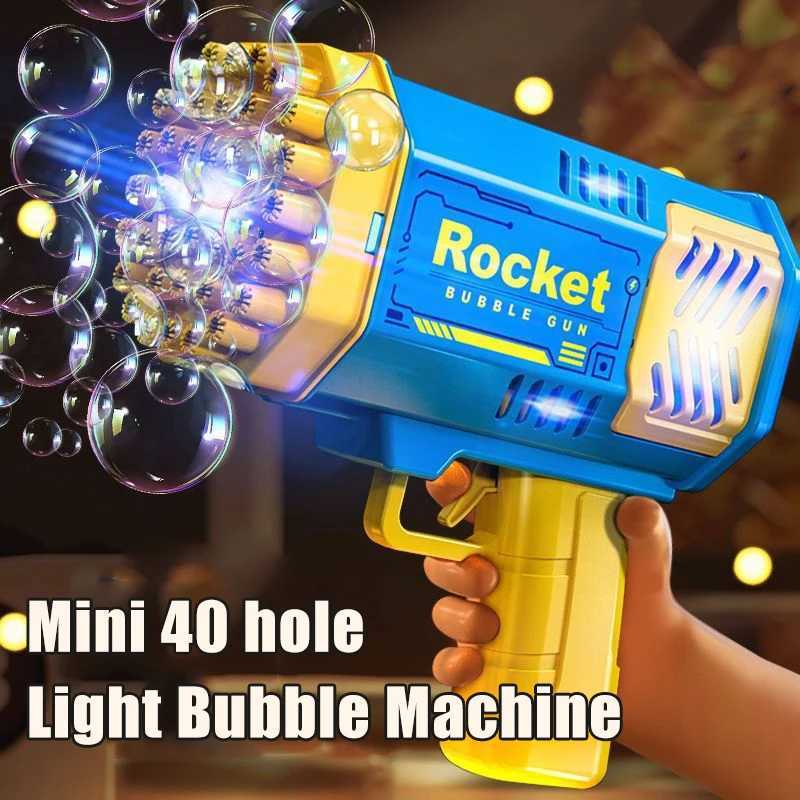 40 hole fully automatic bubble gun toy handheld bubble machine electric childrens toy outdoor bubble toy childrens giftW2409028888