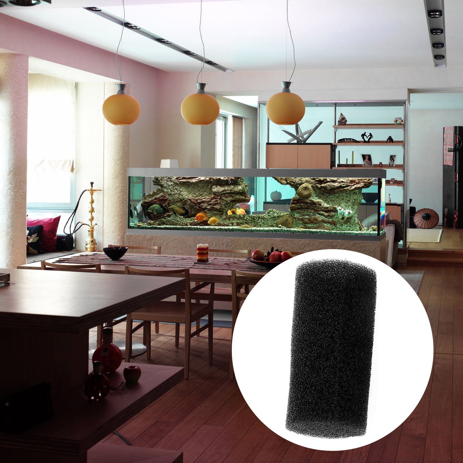 12 Pcs Fish Tank Accessories Filter Aquarium Ultraviolet Light Sponge Pre-filter