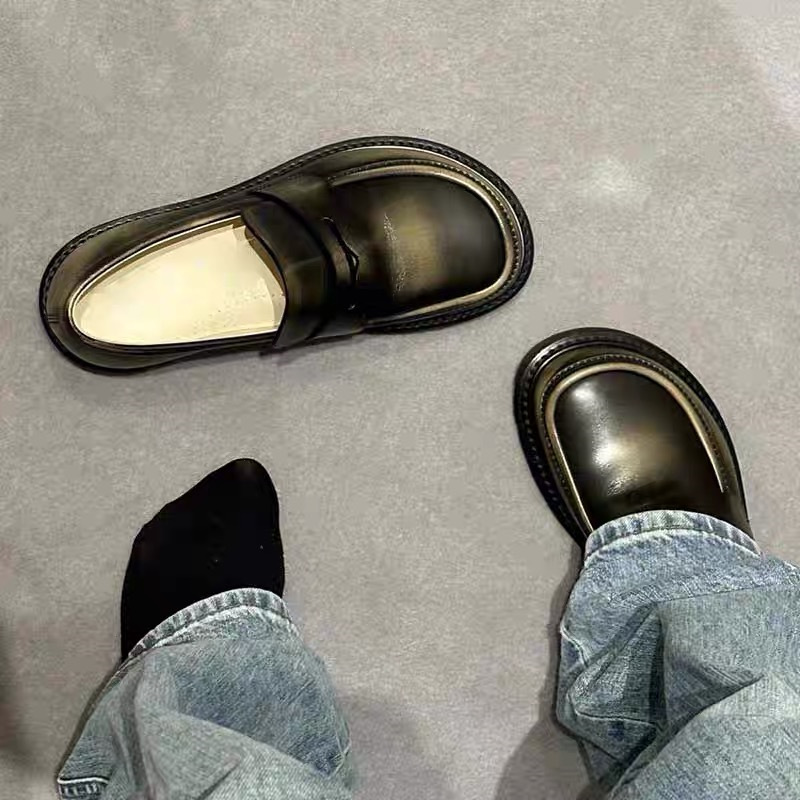 Casual Slip On Women Loafers Spring 2024 Luxury Flat Shoes Quality PU Leather Designe Mules Shoes Female Retro Moccasins