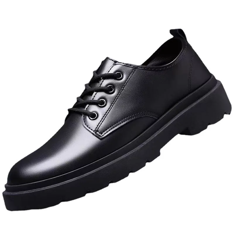 Leather Men Shoes Casual Formal Dress Oxfords Plus Size British Style Wedding Flats Soft Breathable Walking Office Sneakers2024 30b5