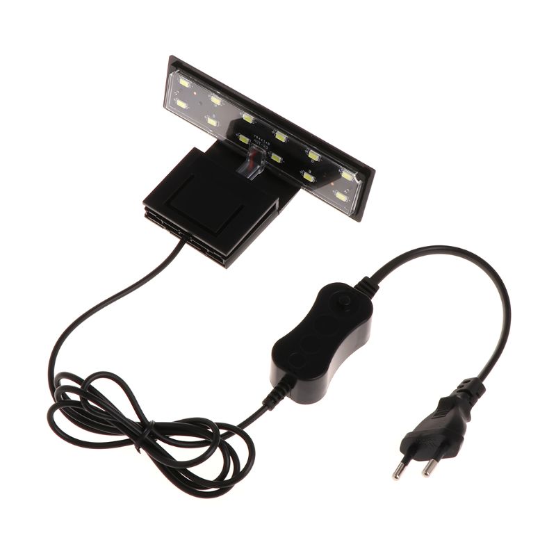 Top Quality 12 LED Aquarium Fish Tank Clamp Clip Water Plant Grow White Color Lighting EU