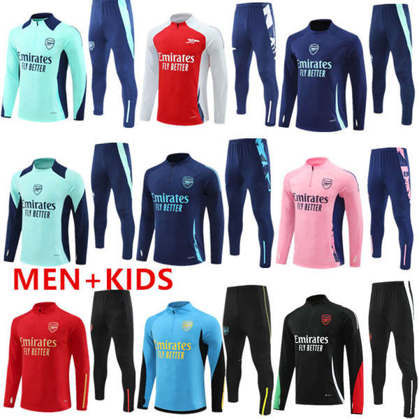 2024 2025 PEPE SAKA Pink Arsenall tracksuit Football soccer jerseys 24 25 Gunners training suit ODEGAARD THOMAS TIERNEY SMITH ROWE Transport Men Kids sportswear kit