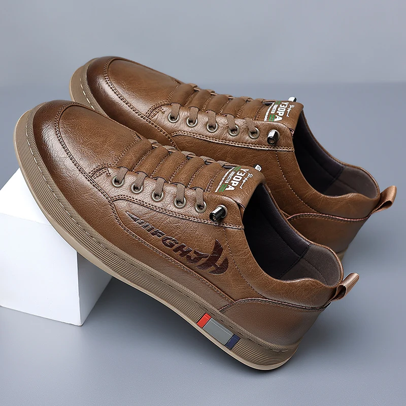 Genuine Leather Men's Casual Shoes | Stylish 2024 Retro Loafers for Work and Commute 4 ccdea