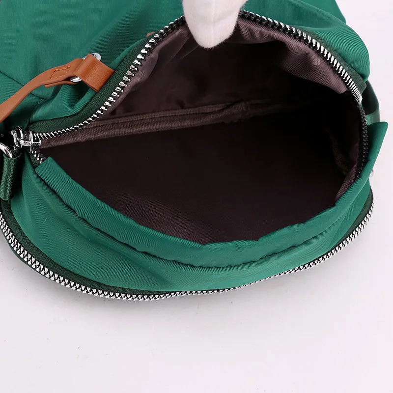 Fashion Nylon Shoulder Bags For Women Waterproof Shell Crossbody Bag Solid Color Messenger Handbags Shopping Purse 240919