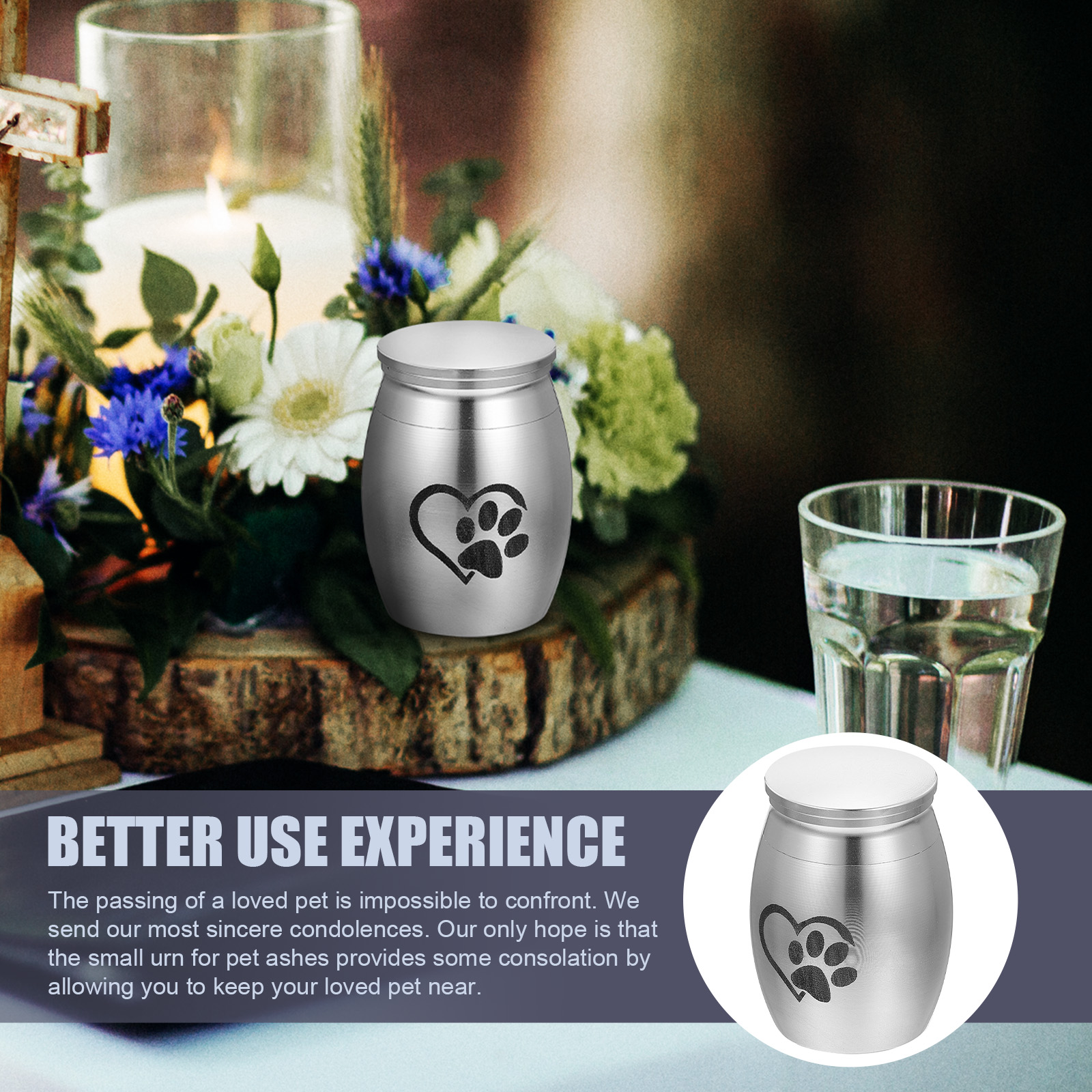 Pet Urn Urns for Dogs Ashes Memorial Gift Cat Seat Seam Storage Ceiling Cargo Net