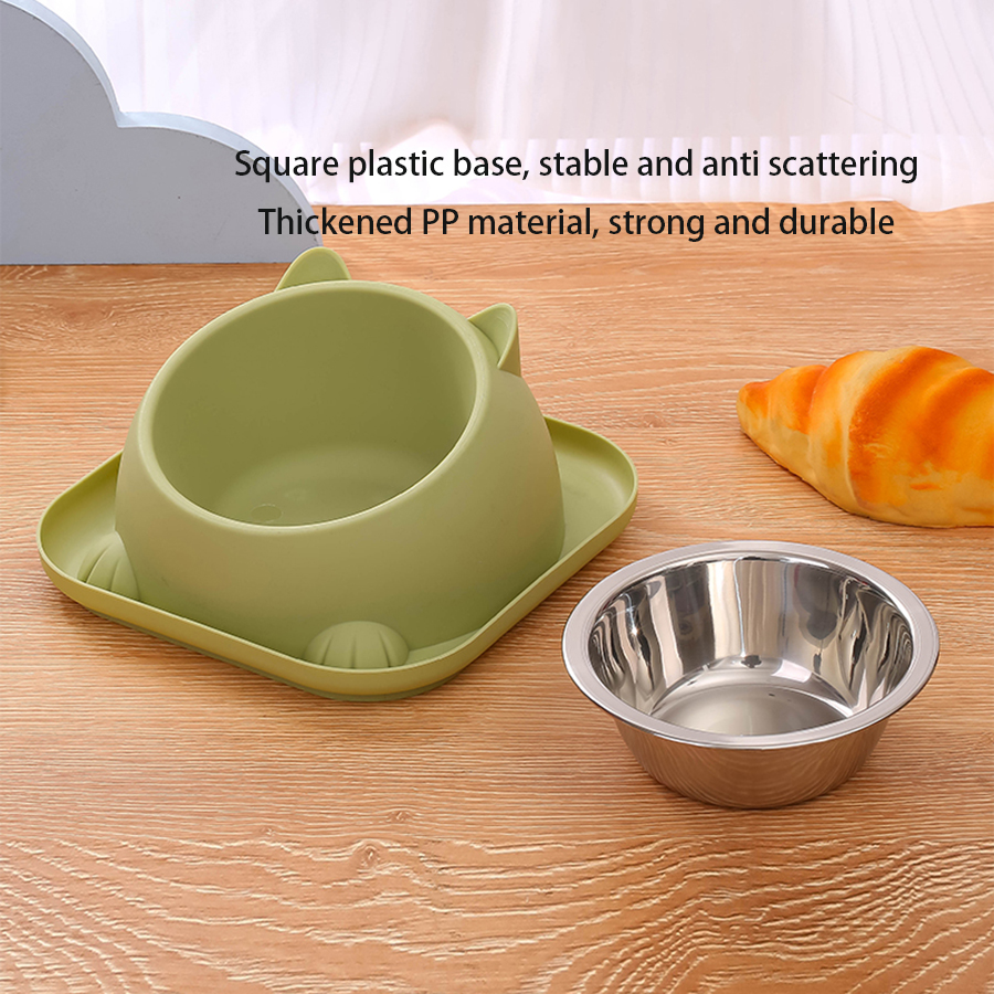 Fun Shaped Anti Tipping Cat Bowl With Added Water to Prevent Ants Separable design for easy disassembly and washing