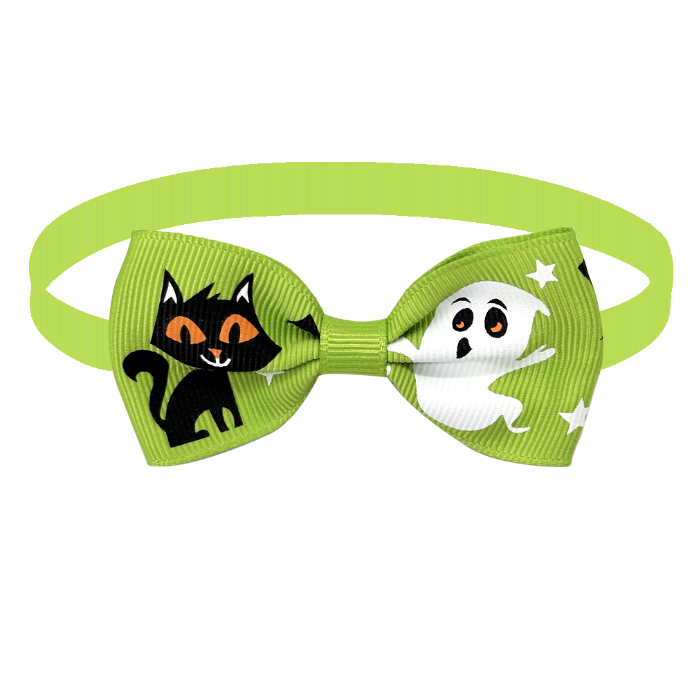 50/100pcs Halloween Pet Puppy Dog Cat Bow Ties Adjustable Small Dog Bowties Bowknot Cat Dog Collar Pet Grooming Accessories