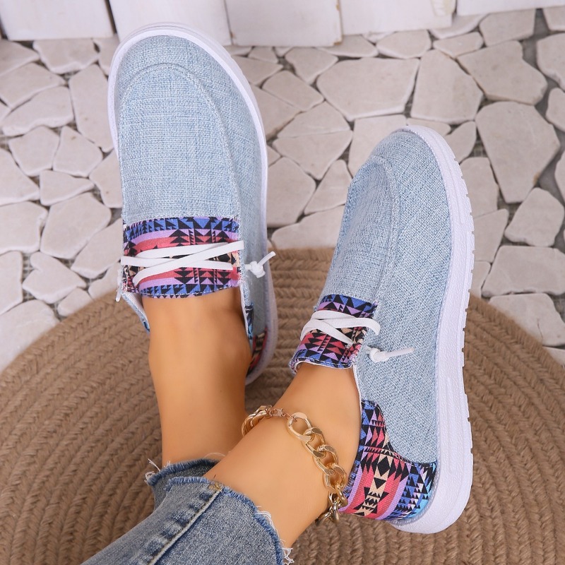 2025 NEW Slip Flats on Foldable Loafers Women Square Toe Single Fashion Cloth Casual Shoes for Ladies Big Size e Fashi