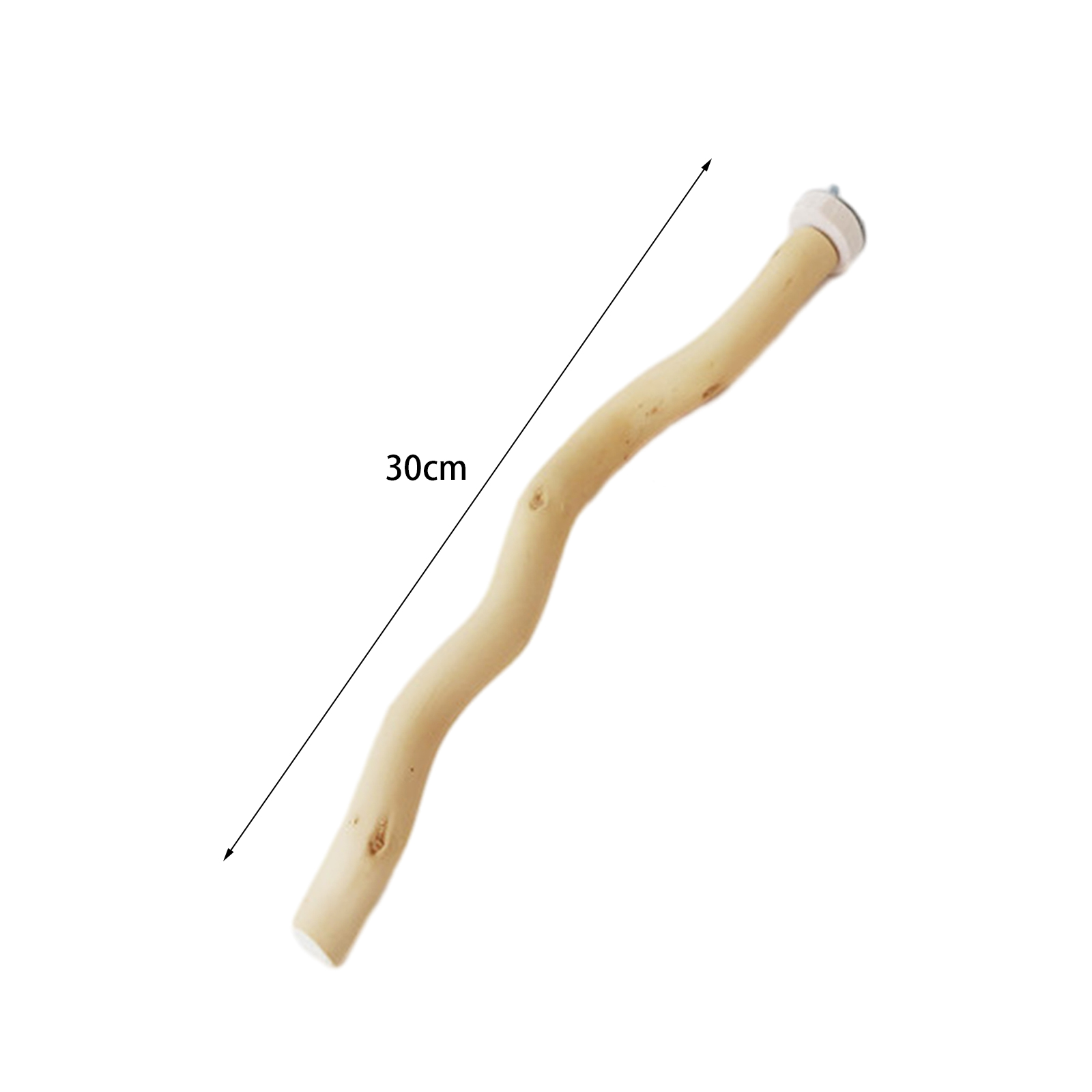 Bird Perch Stand Wooden Bird Cage Perch Parakeet Chewing Stick Grapevine Parrots Paw Stand Perch Toy for Budgies